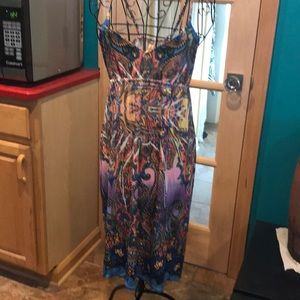 Poly spandex knit dress sze L